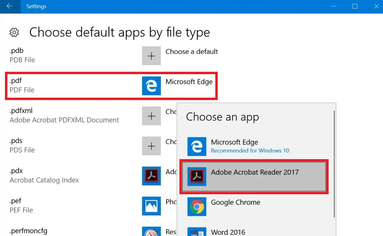 windows 10 choose default apps by file type